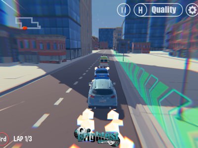 3D City: 2 Player Racing / 3D-Stadt: 2-Spieler-Rennen