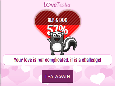 Testador de amor