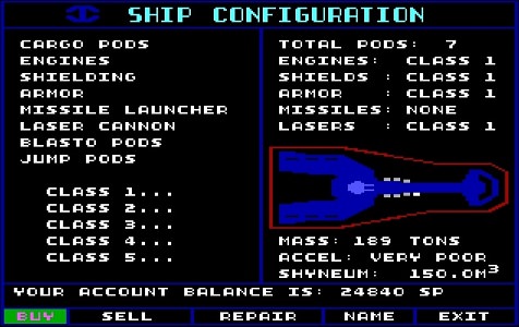 Starflight 2: Trade Routes of the Cloud Nebula / Sternflug 2: Handelswege des Wolkennebels